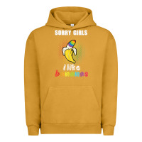 Pigment Peanut Butter mens sorry girl i like bananas funny lgbt gay pride tshirt gifts Urban Hoodie - linhVisuals