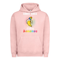 Pigment Salmon mens sorry girl i like bananas funny lgbt gay pride tshirt gifts Urban Hoodie - linhVisuals