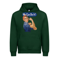 Forest Green rosie the riveter shirt we can do it feminist retro t shirt Urban Hoodie - linhVisuals