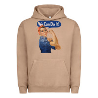 Pigment Burro rosie the riveter shirt we can do it feminist retro t shirt Urban Hoodie - linhVisuals
