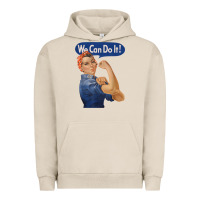 Pigment French Oak rosie the riveter shirt we can do it feminist retro t shirt Urban Hoodie - linhVisuals