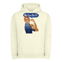 Pigment Pistachio rosie the riveter shirt we can do it feminist retro t shirt Urban Hoodie - linhVisuals