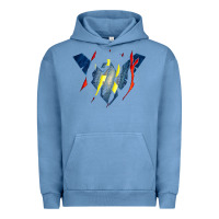 Pigment Pebble Blue nightwing super hero Urban Hoodie - linhVisuals