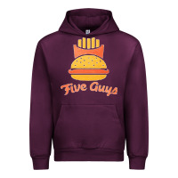 Mauve Wine five guys Urban Hoodie - linhVisuals