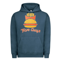 Pigment Midnight Navy five guys Urban Hoodie - linhVisuals