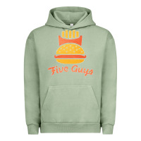 Pigment Oil Green five guys Urban Hoodie - linhVisuals