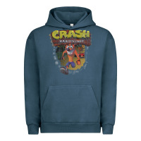 Pigment Midnight Navy crash bandicoot 1966 Urban Hoodie - linhVisuals