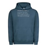 Pigment Midnight Navy musician definition Urban Hoodie - linhVisuals
