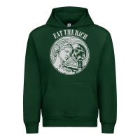 Forest Green eat the rich Urban Hoodie - linhVisuals