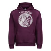 Mauve Wine eat the rich Urban Hoodie - linhVisuals
