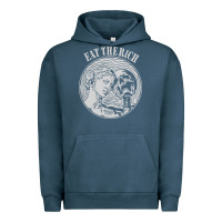 Pigment Midnight Navy eat the rich Urban Hoodie - linhVisuals