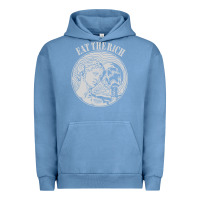 Pigment Pebble Blue eat the rich Urban Hoodie - linhVisuals