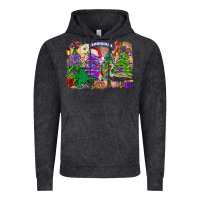 Vintage Black christmas louisiana mardi gras trees Vintage Hoodie - FaDigitalArtStudio