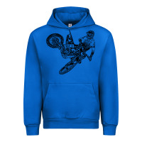 Cobalt Eli Tomac Jump Illustration Urban Hoodie - linhVisuals