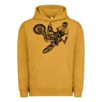 Pigment Peanut Butter Eli Tomac Jump Illustration Urban Hoodie - linhVisuals