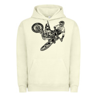 Pigment Pistachio Eli Tomac Jump Illustration Urban Hoodie - linhVisuals