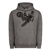 Pigment Tornado Eli Tomac Jump Illustration Urban Hoodie - linhVisuals