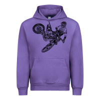 Tulip Eli Tomac Jump Illustration Urban Hoodie - linhVisuals