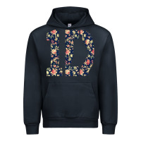 Navy one direction flower [tw] Urban Hoodie - linhVisuals