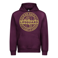 Mauve Wine honolulu lifeguard   lifeguard Urban Hoodie - linhVisuals