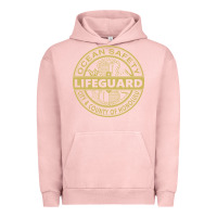 Pigment Salmon honolulu lifeguard   lifeguard Urban Hoodie - linhVisuals