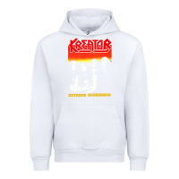 White kreator essential music Urban Hoodie - linhVisuals