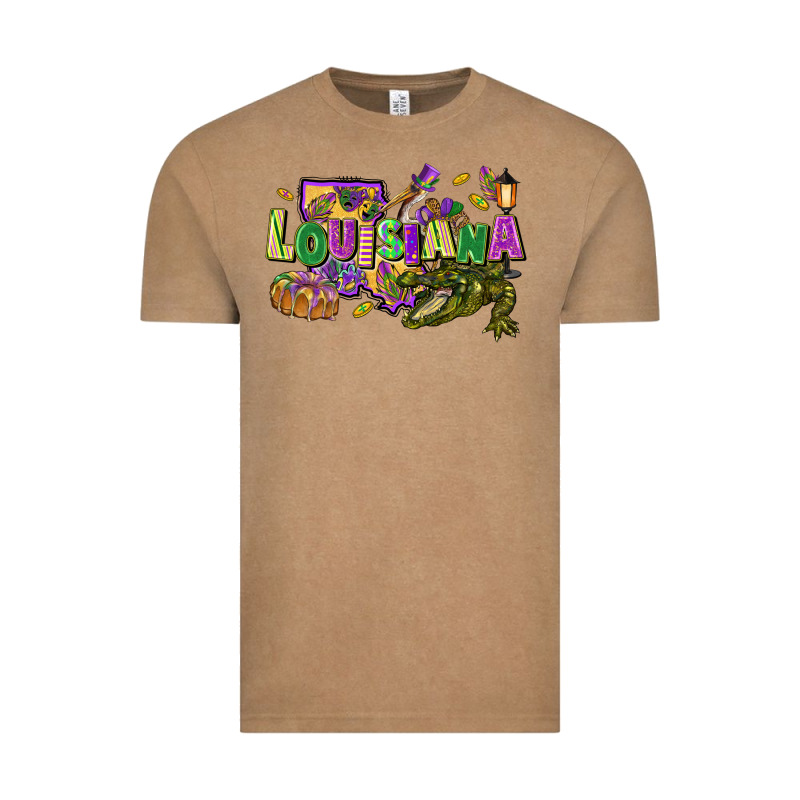 Louisiana Mardi Gras Vintage Tee by FaDigitalArtStudio | Teevron