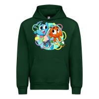 Forest Green gumball and darwin Urban Hoodie - linhVisuals