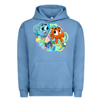 Pigment Pebble Blue gumball and darwin Urban Hoodie - linhVisuals