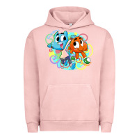 Pigment Salmon gumball and darwin Urban Hoodie - linhVisuals