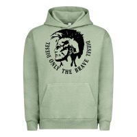 Pigment Oil Green diesel only the brave Urban Hoodie - linhVisuals