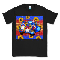 Black American flag gnomes truck sunflowers star leopard glitter Classic Tee - Artiststas