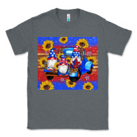 Charcoal Heather American flag gnomes truck sunflowers star leopard glitter Classic Tee - Artiststas