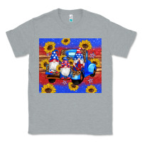 Heather Grey American flag gnomes truck sunflowers star leopard glitter Classic Tee - Artiststas