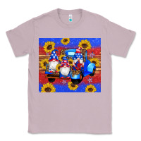 Lilac American flag gnomes truck sunflowers star leopard glitter Classic Tee - Artiststas