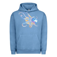 Pigment Pebble Blue octopus t  shirtoctopus t  shirt Urban Hoodie - linhVisuals