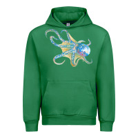 Emerald octopus t  shirtoctopus t  shirt Urban Hoodie - linhVisuals