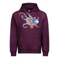 Mauve Wine octopus t  shirtoctopus t  shirt Urban Hoodie - linhVisuals