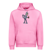 Fuchsia Pink futurama bender Urban Hoodie - linhVisuals