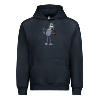 Navy futurama bender Urban Hoodie - linhVisuals