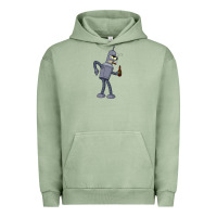 Pigment Oil Green futurama bender Urban Hoodie - linhVisuals