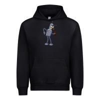 Black futurama bender Urban Hoodie - linhVisuals