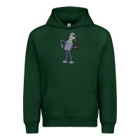 Forest Green futurama bender Urban Hoodie - linhVisuals