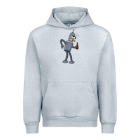 Heather Grey futurama bender Urban Hoodie - linhVisuals