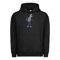 Pigment Black futurama bender Urban Hoodie - linhVisuals
