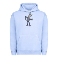 Pigment Grape Ice futurama bender Urban Hoodie - linhVisuals