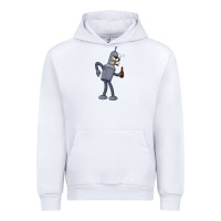 White futurama bender Urban Hoodie - linhVisuals