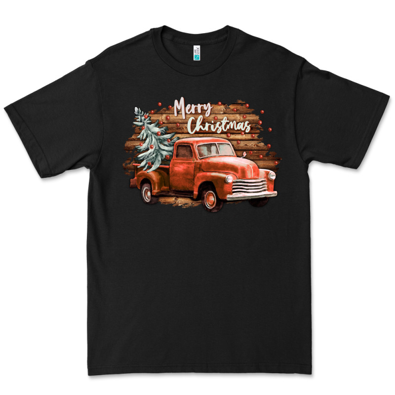 Merry Christmas Truck Premium Tee by CowGirlArtShop | Teevron