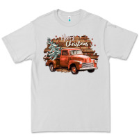 Dove Grey merry christmas truck Premium Tee - CowGirlArtShop
