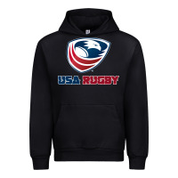 Black usa rugby Urban Hoodie - linhVisuals